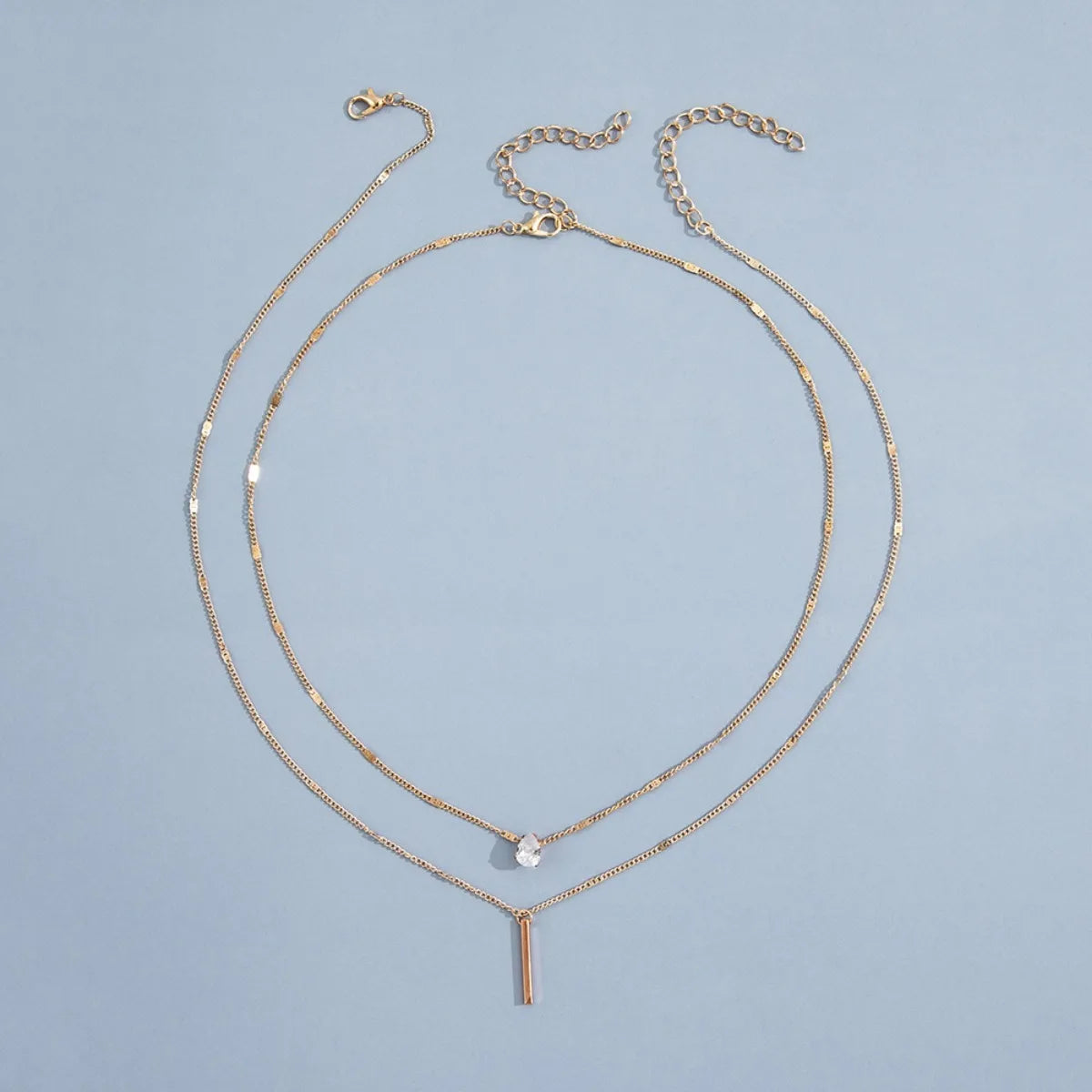 Heart & Star Glass Pendant Necklace