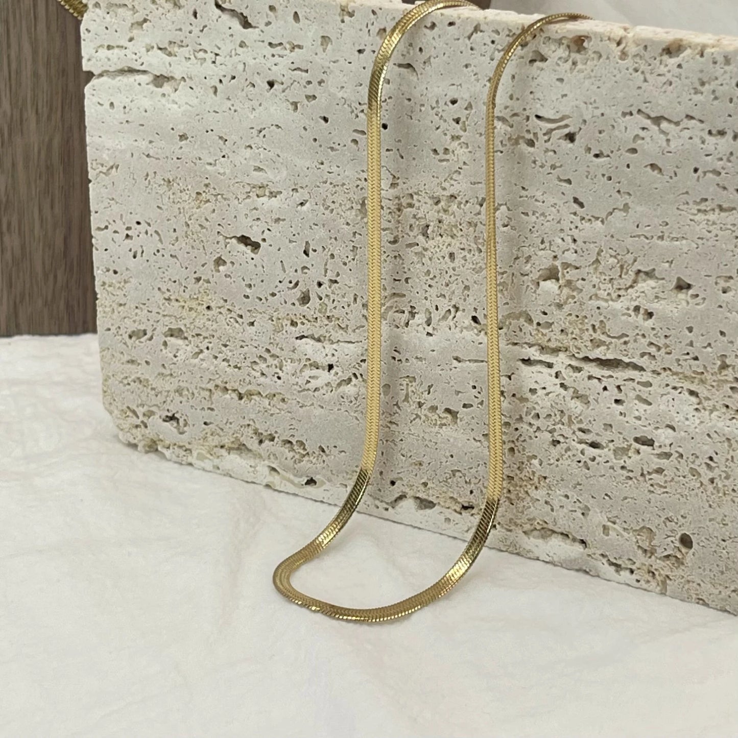 Gold Snake Chain Necklace