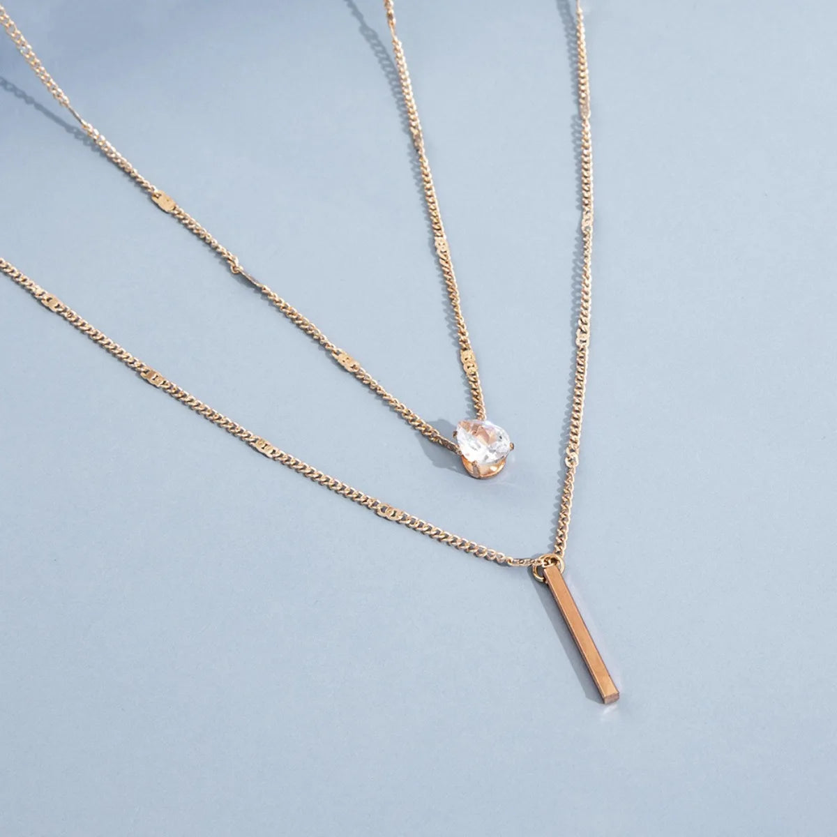 Heart & Star Glass Pendant Necklace