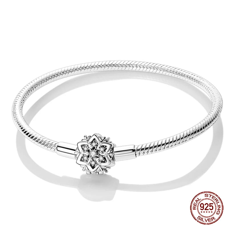 Star Moon Sun Clover 925 Silver Bracelet