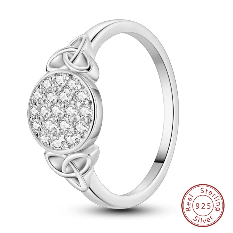 Star Moon Colorful Zircon 925 Silver Ring