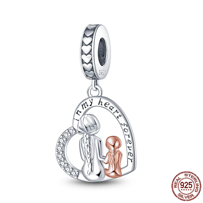Blue Zircon Owl & Sea Animal Silver Charms