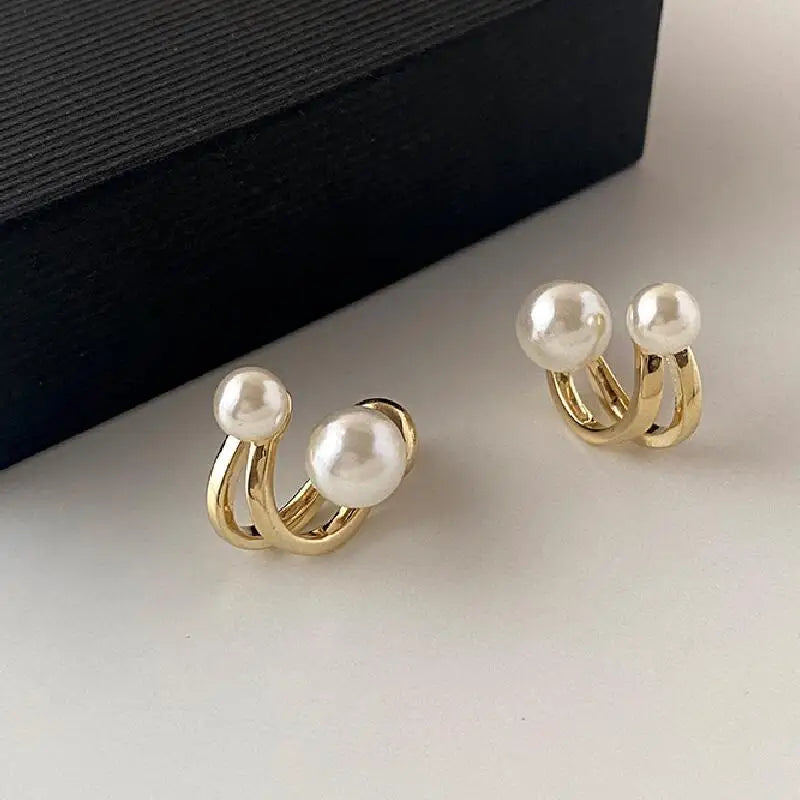 Classic Pearl Earrings for Women – Retro Elegant Gift Jewelry