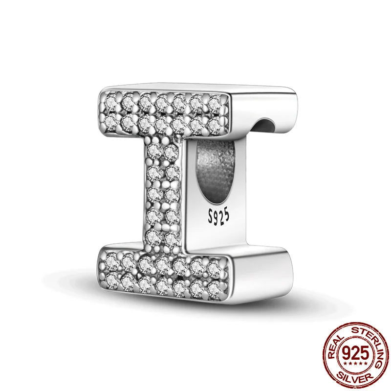 Alphabet Silver Charms Bracelet Beads