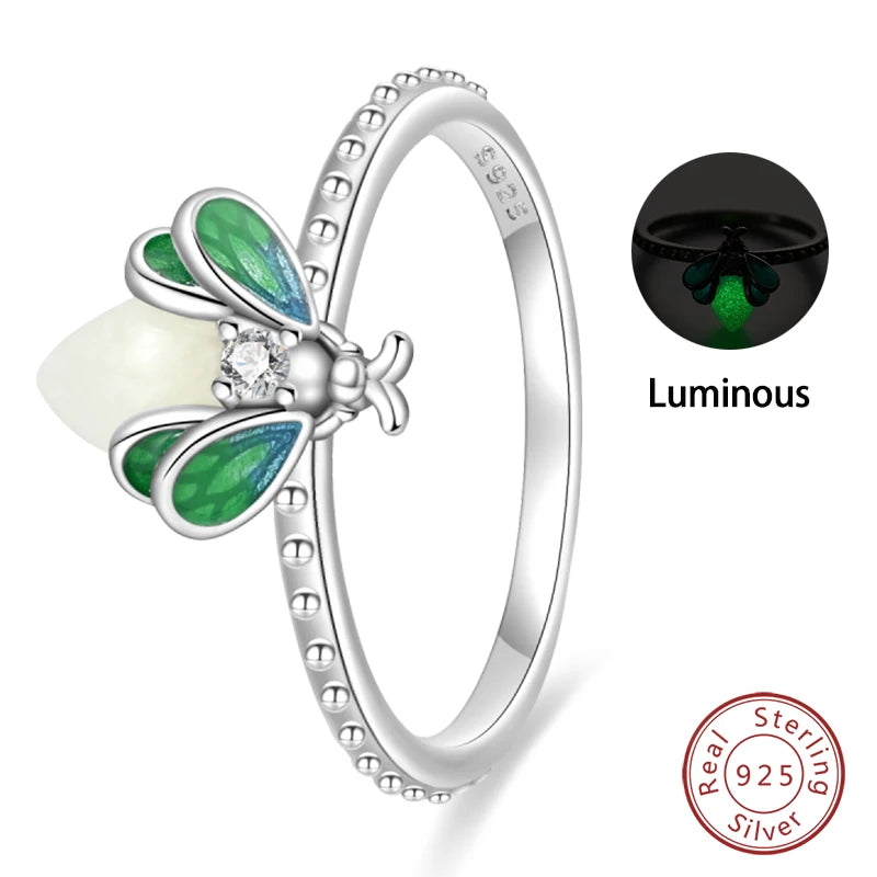Star Moon Colorful Zircon 925 Silver Ring