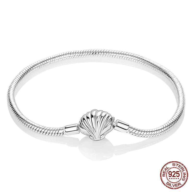 Star Moon Sun Clover 925 Silver Bracelet
