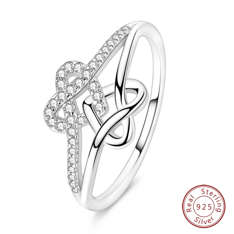 Star Moon Colorful Zircon 925 Silver Ring