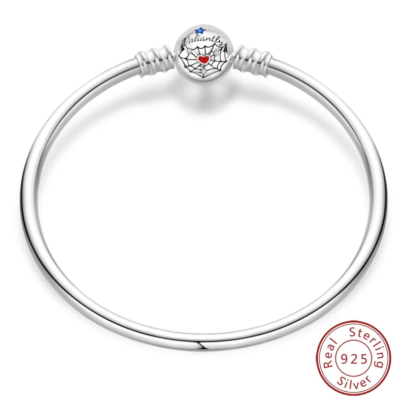 Star Moon Sun Clover 925 Silver Bracelet
