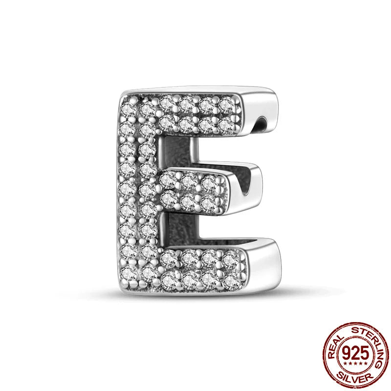 Alphabet Silver Charms Bracelet Beads