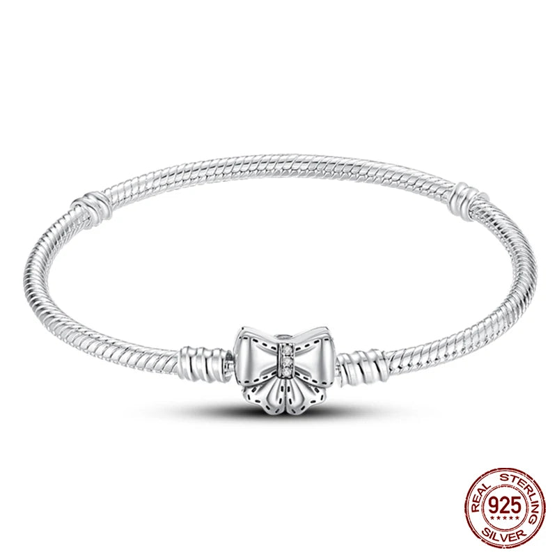 Star Moon Sun Clover 925 Silver Bracelet